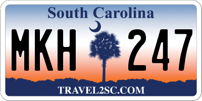 SC license plate MKH247