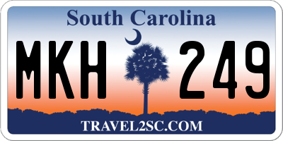 SC license plate MKH249
