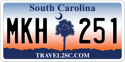 SC license plate MKH251