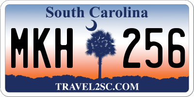 SC license plate MKH256