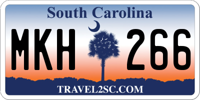 SC license plate MKH266