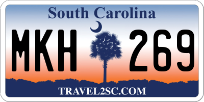 SC license plate MKH269