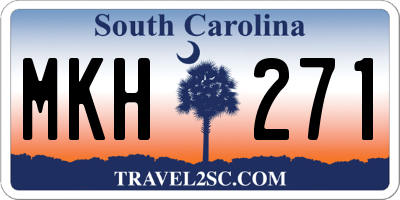 SC license plate MKH271