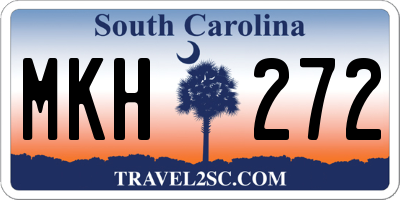 SC license plate MKH272