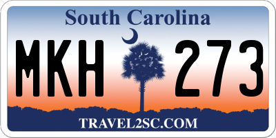 SC license plate MKH273