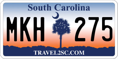 SC license plate MKH275