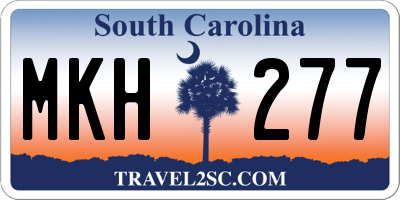 SC license plate MKH277
