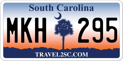 SC license plate MKH295