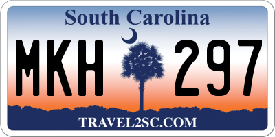 SC license plate MKH297