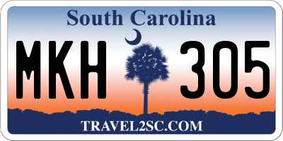 SC license plate MKH305