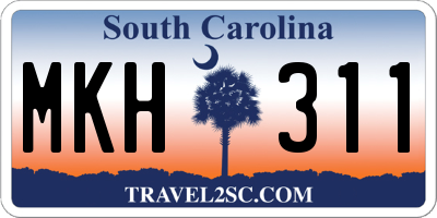 SC license plate MKH311
