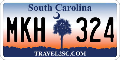 SC license plate MKH324