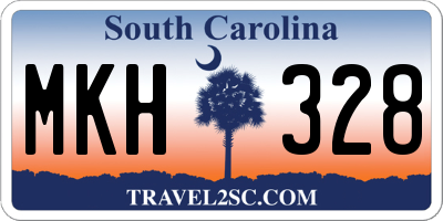 SC license plate MKH328