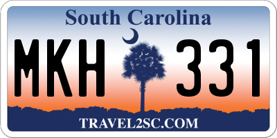 SC license plate MKH331