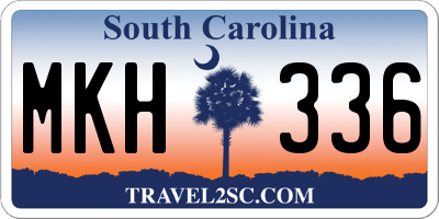 SC license plate MKH336