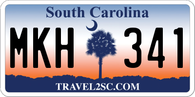 SC license plate MKH341