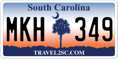 SC license plate MKH349