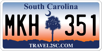 SC license plate MKH351