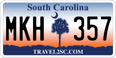SC license plate MKH357