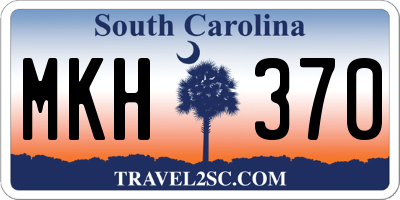 SC license plate MKH370