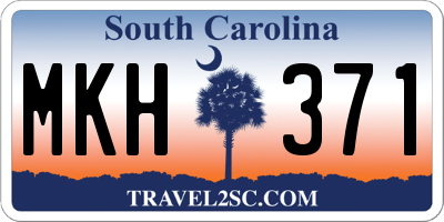 SC license plate MKH371