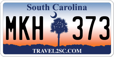 SC license plate MKH373