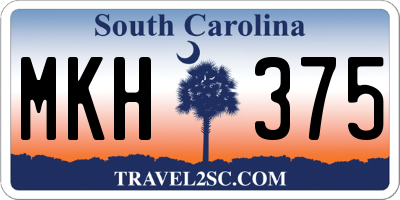 SC license plate MKH375