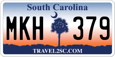 SC license plate MKH379