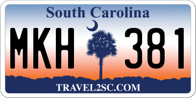 SC license plate MKH381