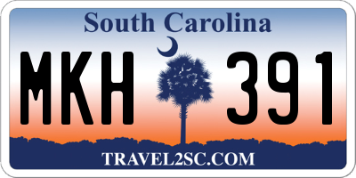 SC license plate MKH391