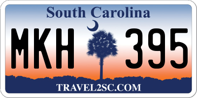 SC license plate MKH395