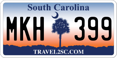 SC license plate MKH399