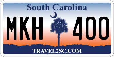 SC license plate MKH400