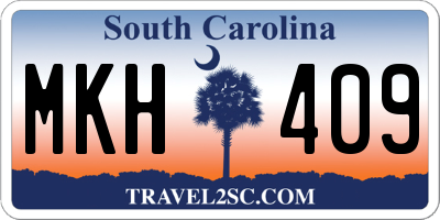 SC license plate MKH409