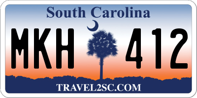 SC license plate MKH412