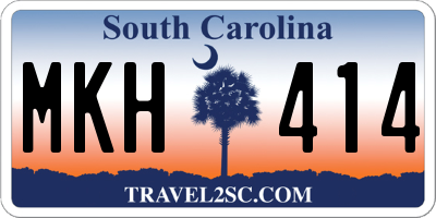 SC license plate MKH414