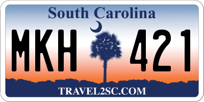 SC license plate MKH421