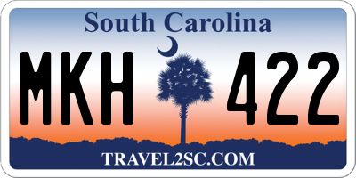 SC license plate MKH422