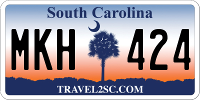 SC license plate MKH424