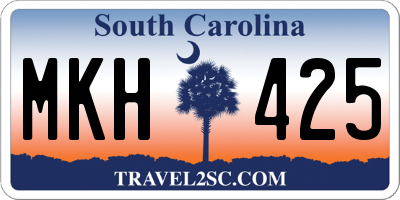 SC license plate MKH425