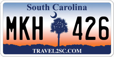 SC license plate MKH426