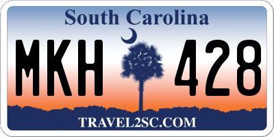 SC license plate MKH428