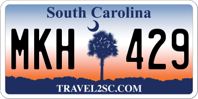 SC license plate MKH429