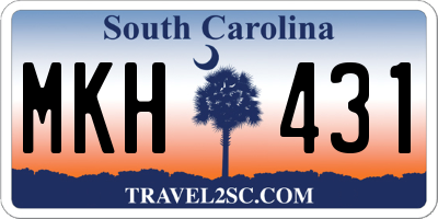 SC license plate MKH431