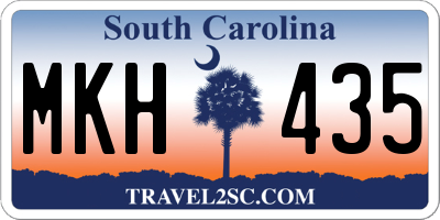SC license plate MKH435