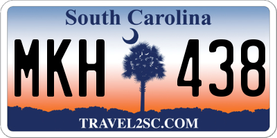 SC license plate MKH438