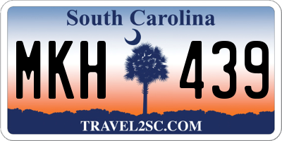 SC license plate MKH439