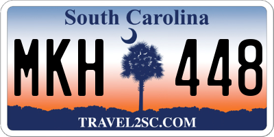 SC license plate MKH448