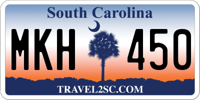 SC license plate MKH450