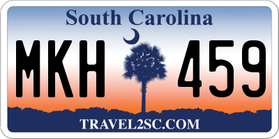 SC license plate MKH459